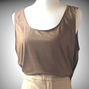 Bronze cotton camisole